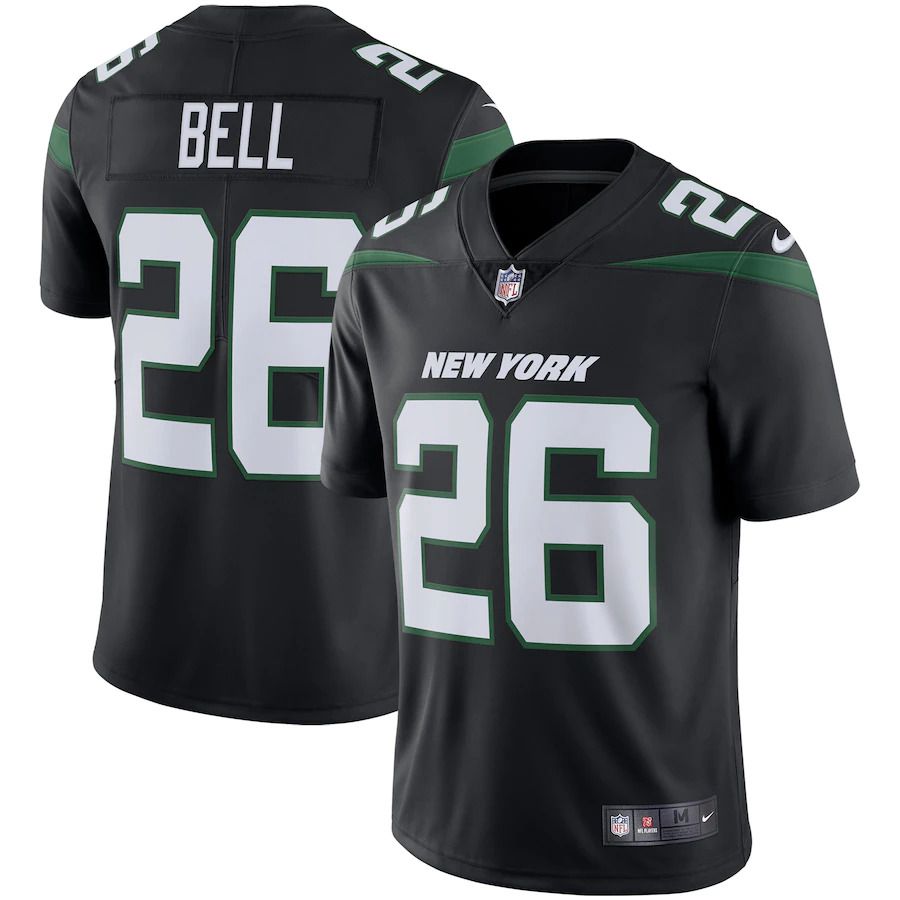 Men New York Jets 26 Le Veon Bell Nike Black Vapor Limited NFL Jersey